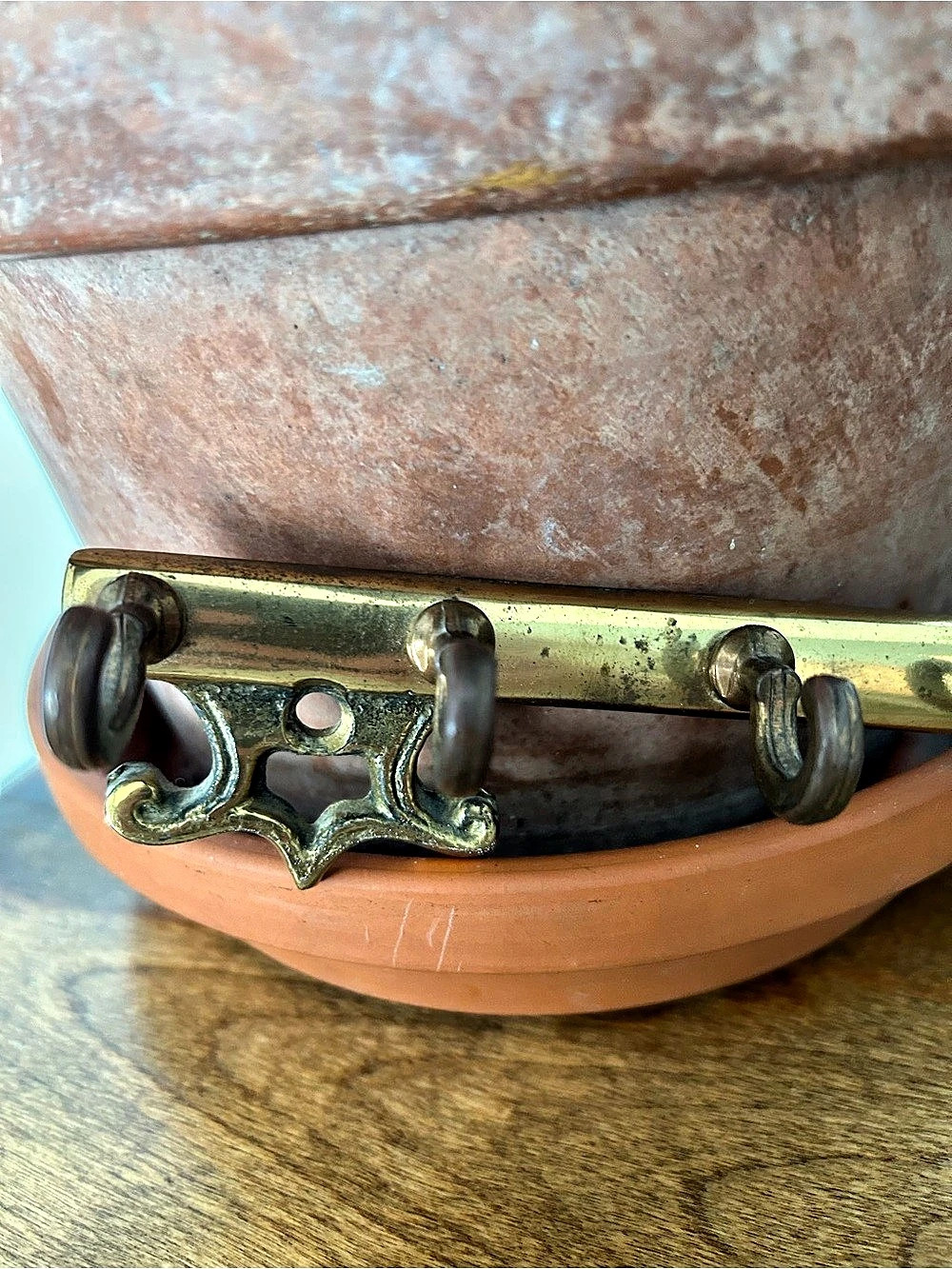 Vintage Solid Brass Key Rack - Picture 4 of 7